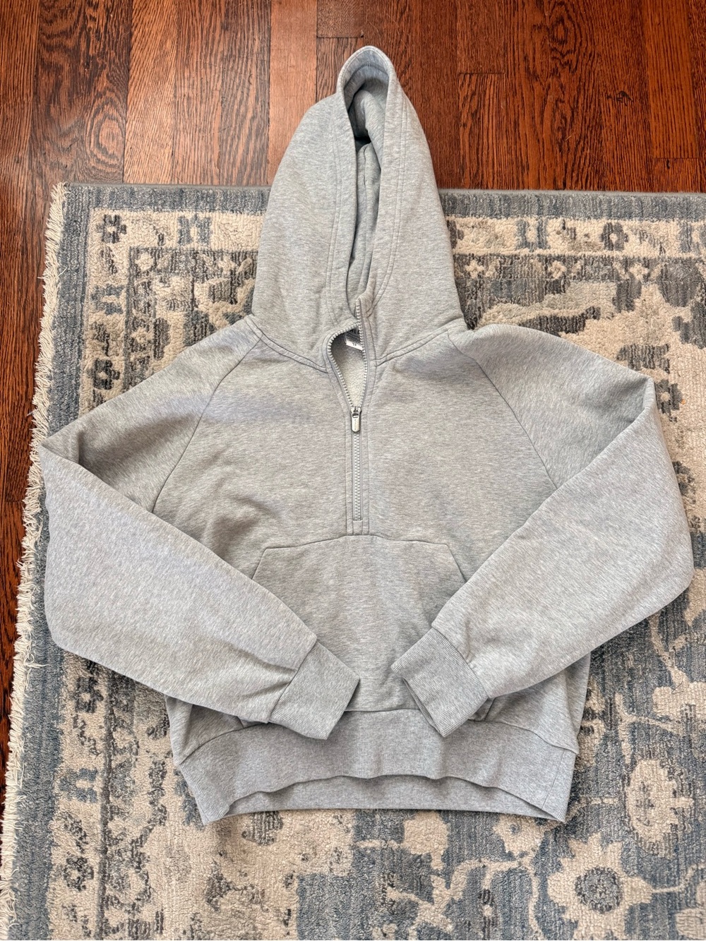 Athleta Forever Fleece Gray Half Zip Size XS